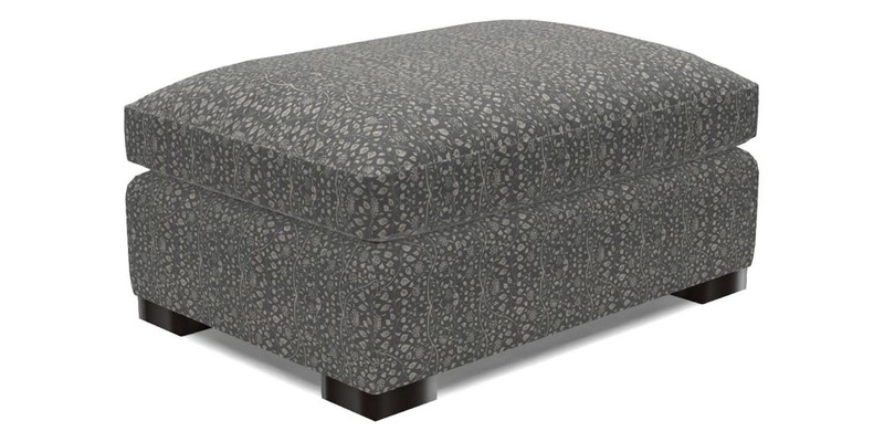 Wadenhoe Footstool in Two Tone Plain Biscuit