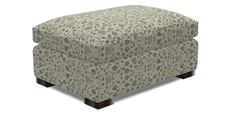 Wadenhoe Footstool in Two Tone Plain Biscuit