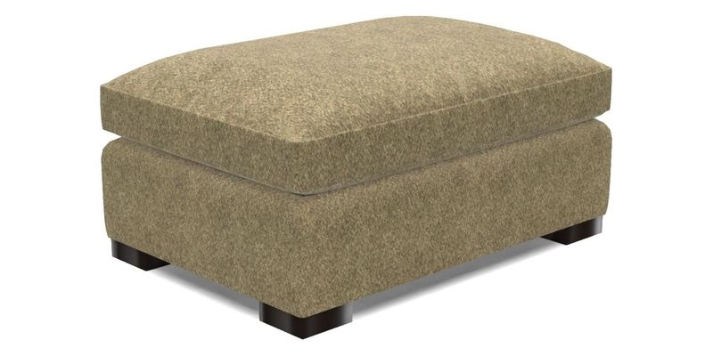 Wadenhoe Footstool in Two Tone Plain Biscuit