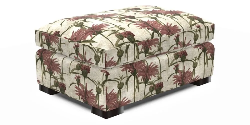 Wadenhoe Footstool in Two Tone Plain Biscuit