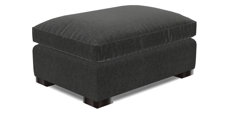 Wadenhoe Footstool in Two Tone Plain Biscuit