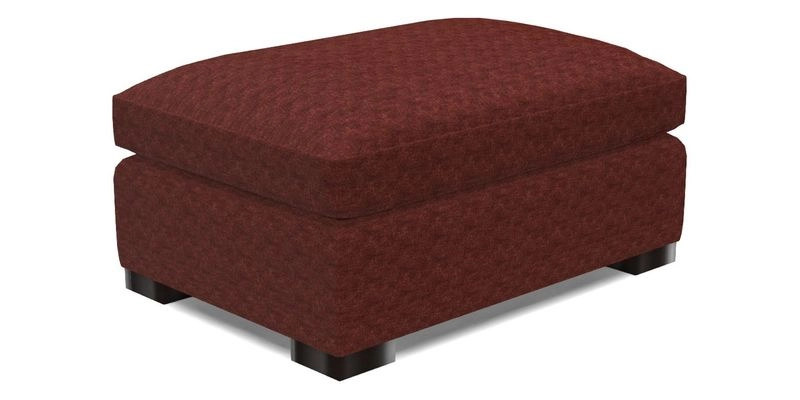Wadenhoe Footstool in Two Tone Plain Biscuit