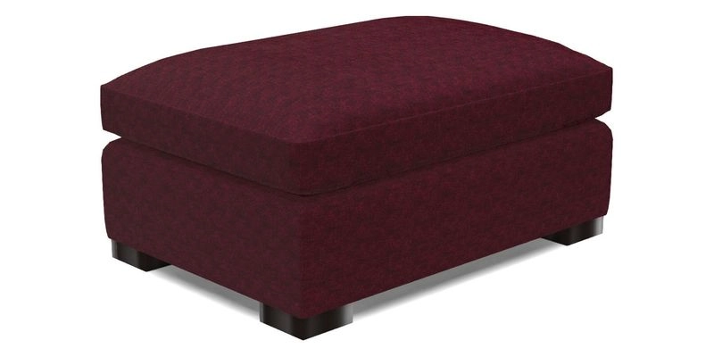 Wadenhoe Footstool in Two Tone Plain Biscuit