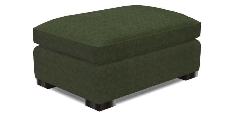 Wadenhoe Footstool in Two Tone Plain Biscuit Wadenhoe Footstool in Two Tone Plain Biscuit