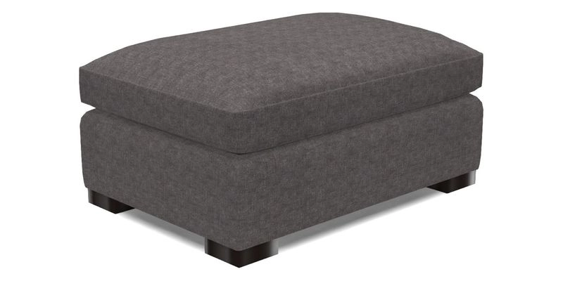 Wadenhoe Footstool in Two Tone Plain Biscuit