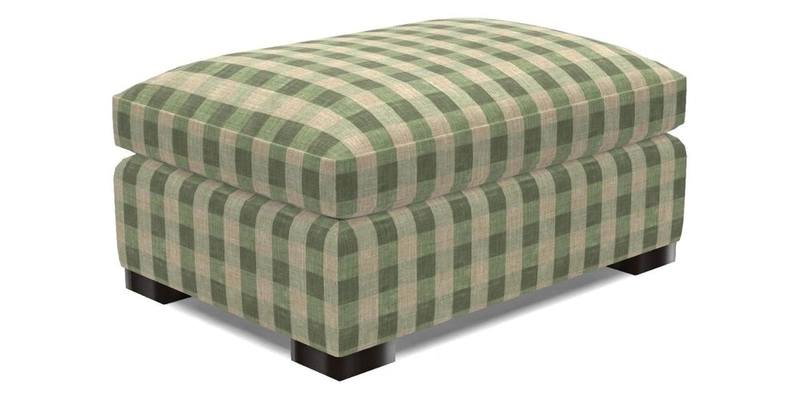 Wadenhoe Footstool in Two Tone Plain Biscuit
