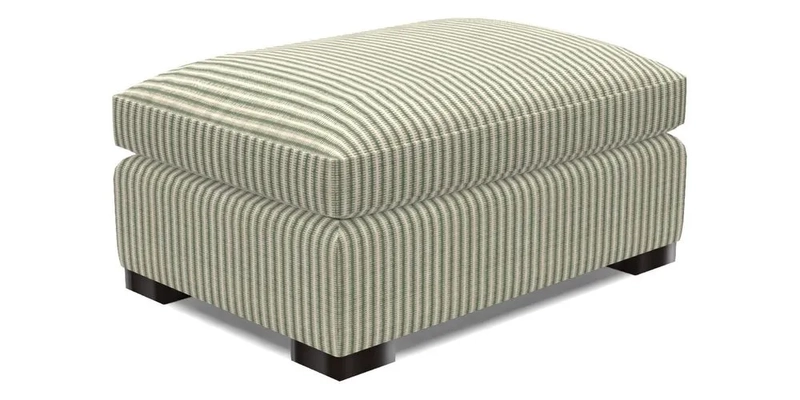 Wadenhoe Footstool in Two Tone Plain Biscuit