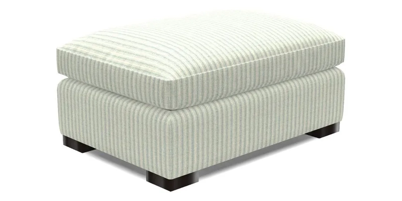 Wadenhoe Footstool in Two Tone Plain Biscuit