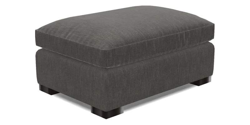 Wadenhoe Footstool in Two Tone Plain Biscuit