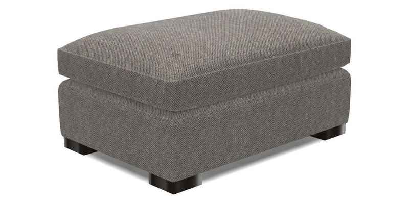 Wadenhoe Footstool in Two Tone Plain Biscuit