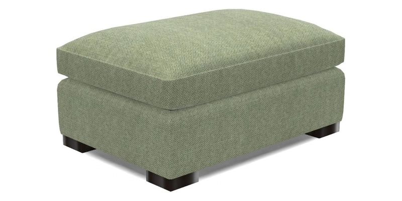 Wadenhoe Footstool in Two Tone Plain Biscuit