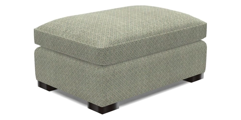 Wadenhoe Footstool in Two Tone Plain Biscuit
