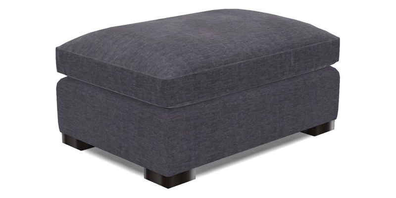 Wadenhoe Footstool in Two Tone Plain Biscuit