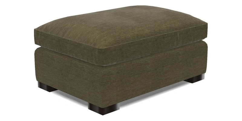 Wadenhoe Footstool in Two Tone Plain Biscuit
