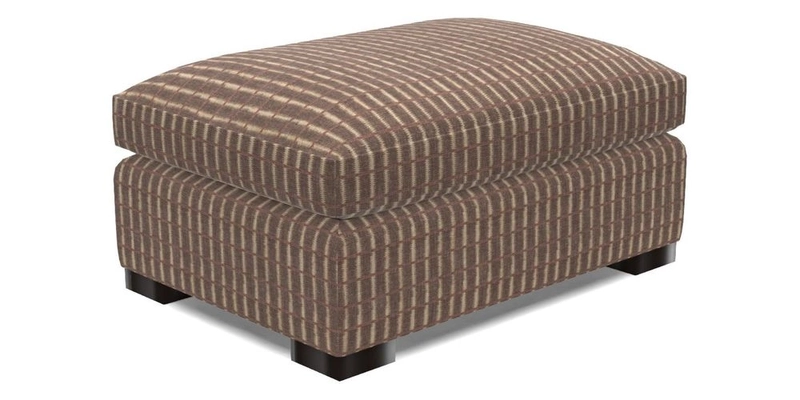 Wadenhoe Footstool in Two Tone Plain Biscuit