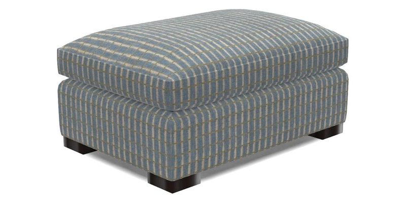 Wadenhoe Footstool in Two Tone Plain Biscuit