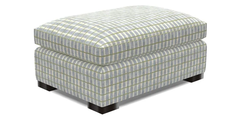 Wadenhoe Footstool in Two Tone Plain Biscuit