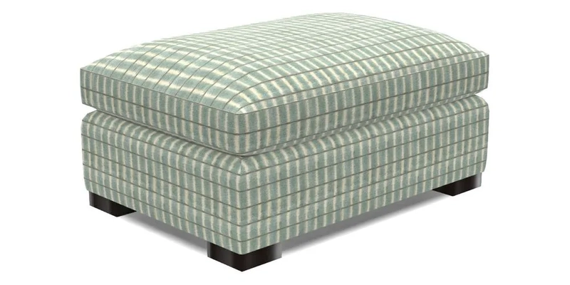 Wadenhoe Footstool in Two Tone Plain Biscuit