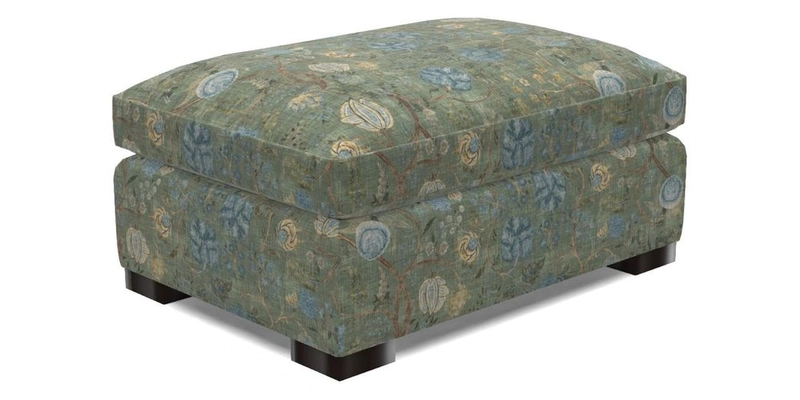 Wadenhoe Footstool in Two Tone Plain Biscuit