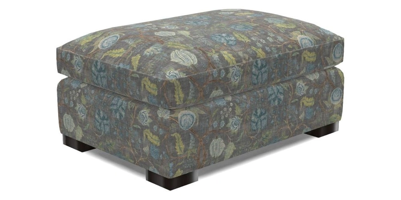 Wadenhoe Footstool in Two Tone Plain Biscuit