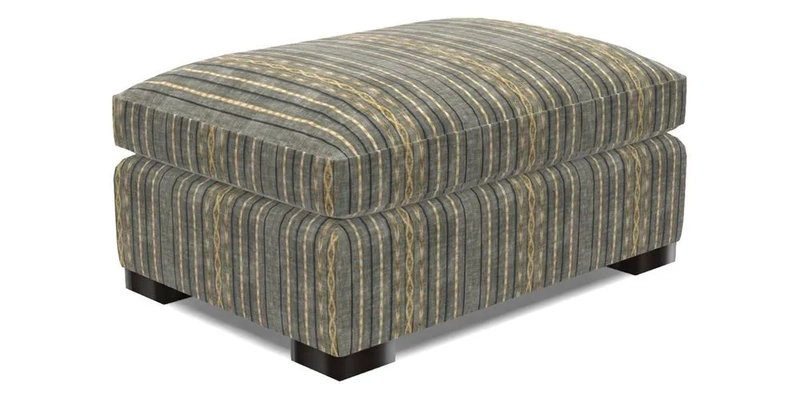 Wadenhoe Footstool in Two Tone Plain Biscuit