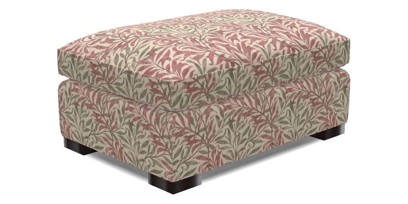 Wadenhoe Footstool in Two Tone Plain Biscuit