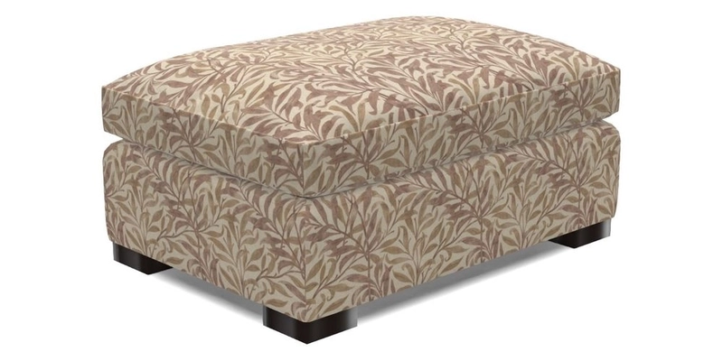 Wadenhoe Footstool in Two Tone Plain Biscuit