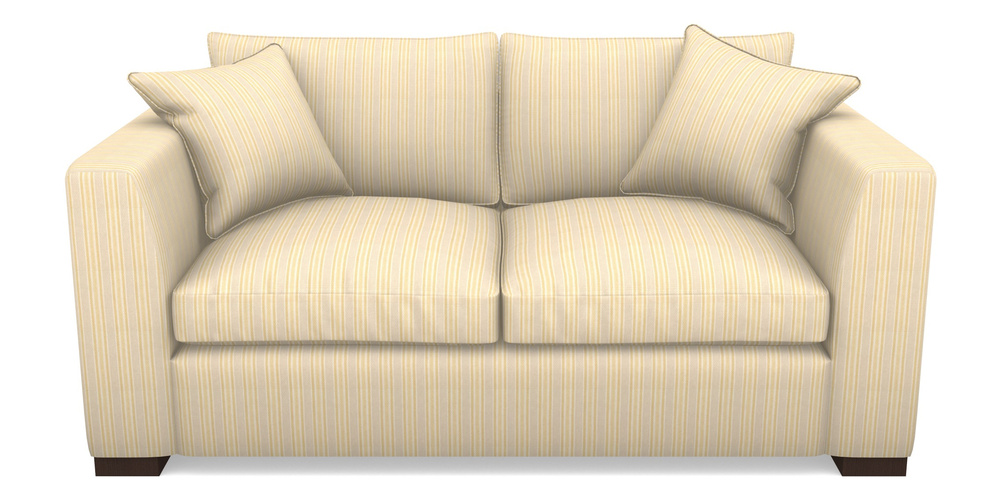 Product photograph of Wadenhoe Bespoke 2 5 Seater Sofas In Cloth 22 - Racing Stripes Ayr - Lemon from Sofas and Stuff Limited