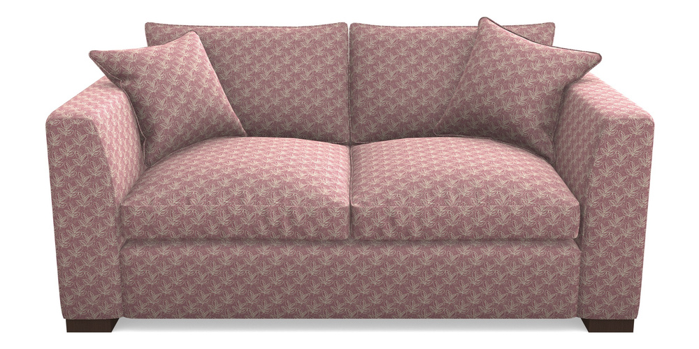 Product photograph of Wadenhoe Bespoke 2 5 Seater Sofas In Cloth 21 - Decorative Leaf - Cassis from Sofas and Stuff Limited