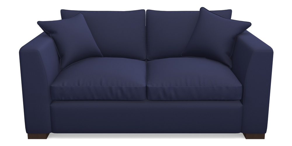 Product photograph of Wadenhoe Bespoke 2 5 Seater Sofas In Clever Glossy Velvet - Navy from Sofas and Stuff Limited