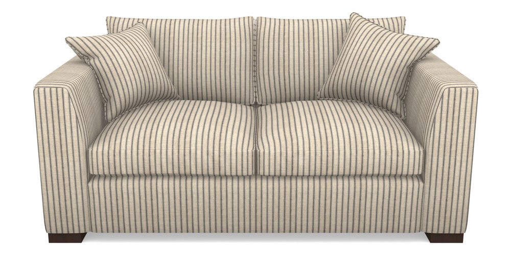 Product photograph of Wadenhoe Bespoke 2 5 Seater Sofas In Cloth 18 - Stripe Ticking - Cloth 18 Stripe Ticking Bible Black from Sofas and Stuff Limited