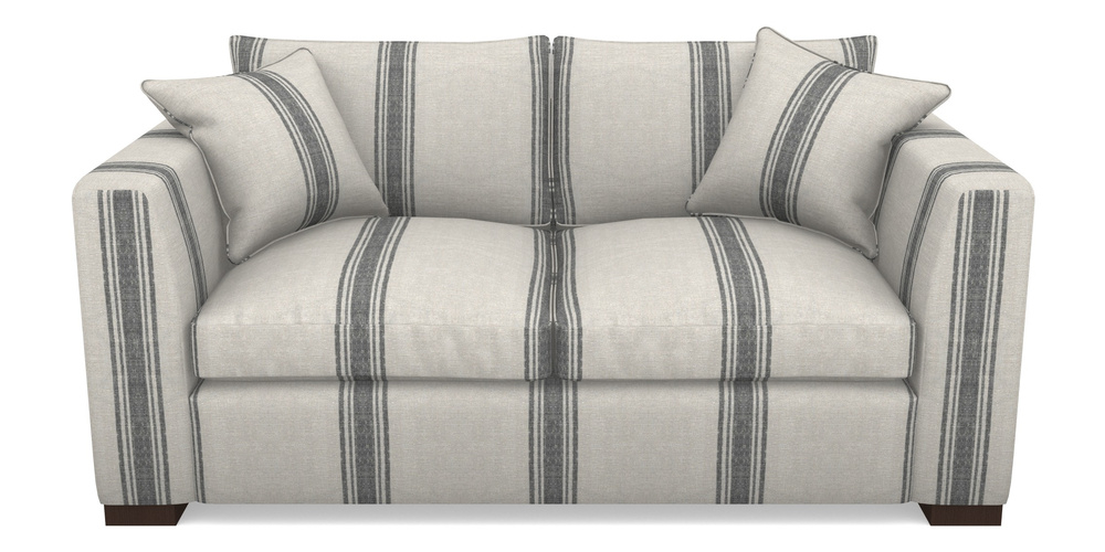 Product photograph of Wadenhoe Bespoke 2 5 Seater Sofas In Flemish Stripe Linen - Black from Sofas and Stuff Limited