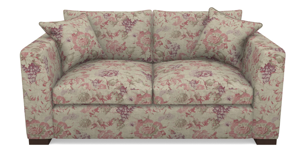 Product photograph of Wadenhoe Bespoke 2 5 Seater Sofas In Floral Linen - Faith Rose Quartz from Sofas and Stuff Limited