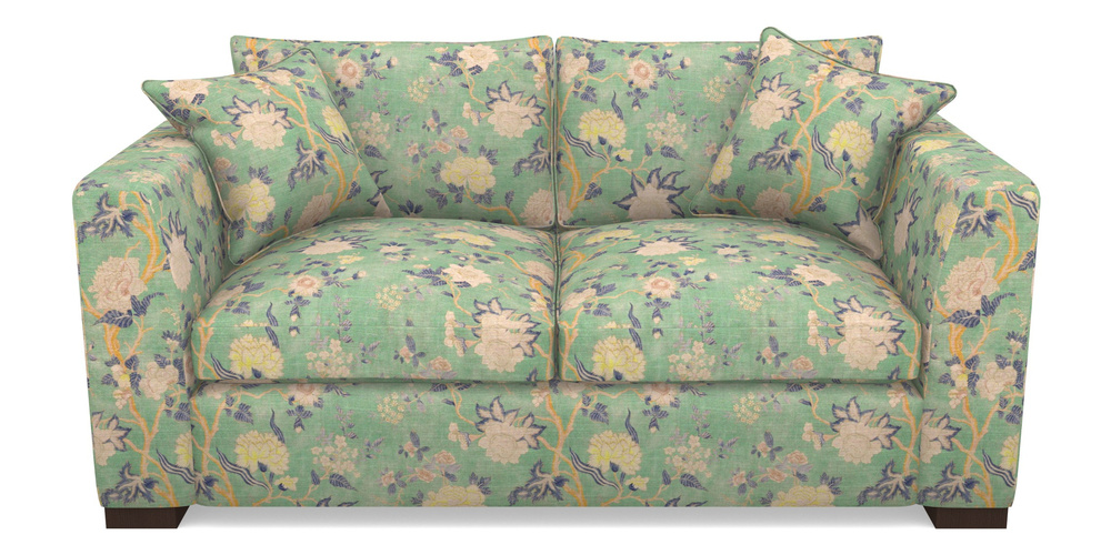 Product photograph of Wadenhoe Bespoke 2 5 Seater Sofas In Floral Linen - Even So Verde from Sofas and Stuff Limited