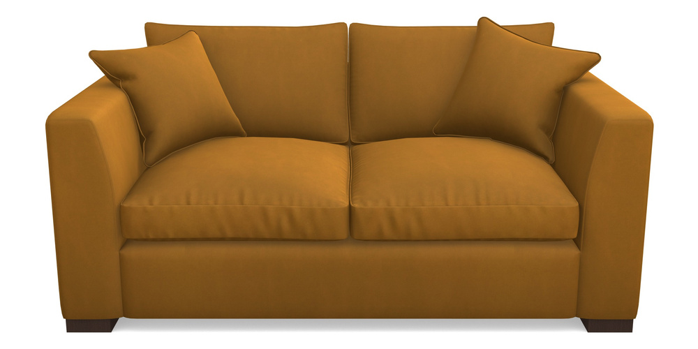 Product photograph of Wadenhoe Bespoke 2 5 Seater Sofas In House Clever Velvet - Ochre from Sofas and Stuff Limited