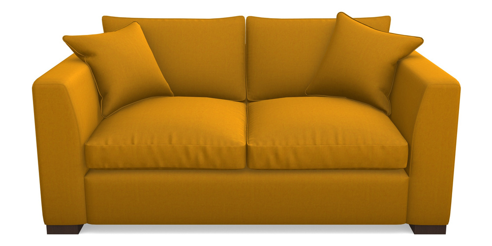 Product photograph of Wadenhoe Bespoke 2 5 Seater Sofas In House Velvet - Saffron from Sofas and Stuff Limited