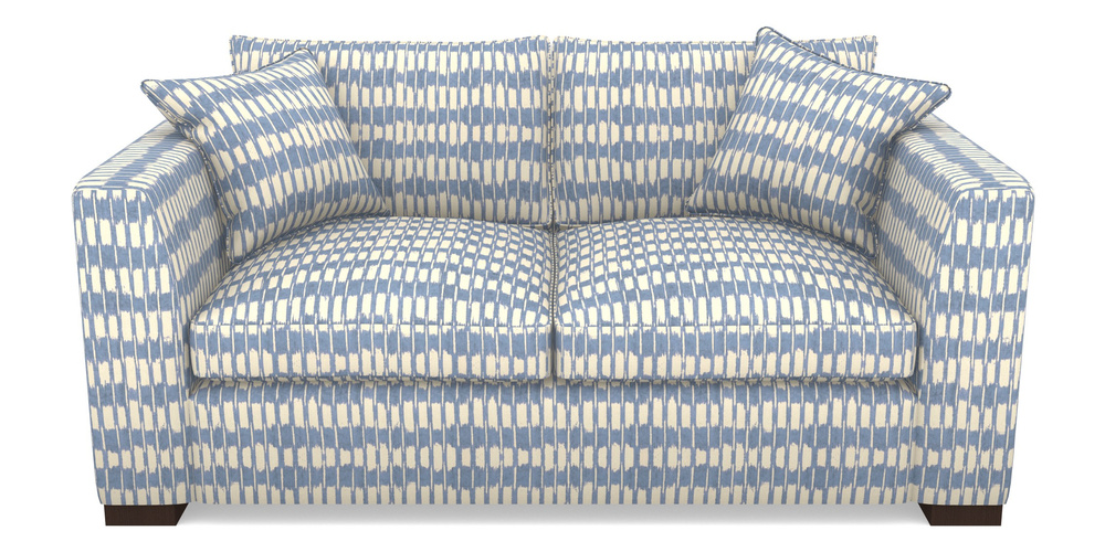 Product photograph of Wadenhoe Bespoke 2 5 Seater Sofas In V A Brompton Collection - Ikat - Morning Blue from Sofas and Stuff Limited