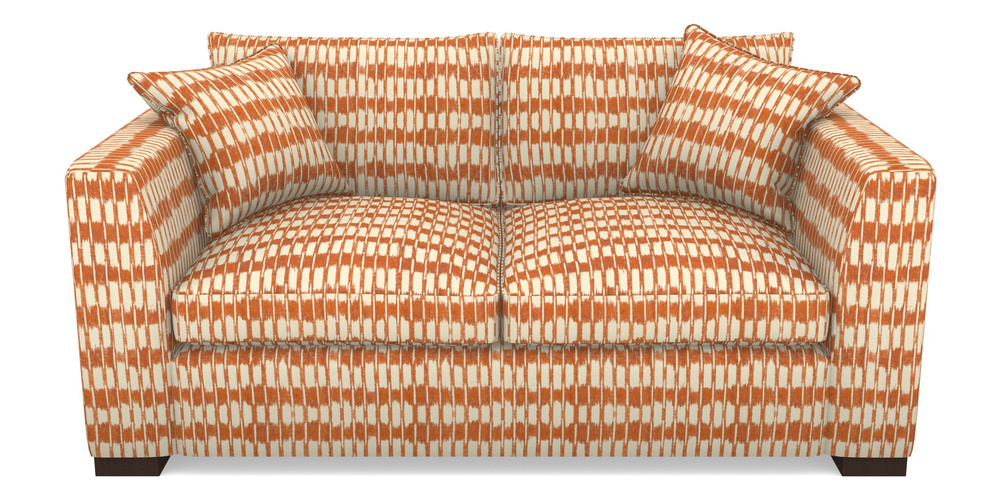 Product photograph of Wadenhoe Bespoke 2 5 Seater Sofas In V A Brompton Collection - Ikat - Terracotta from Sofas and Stuff Limited