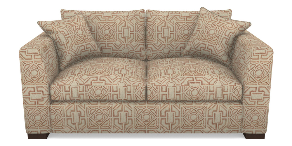 Product photograph of Wadenhoe Bespoke 2 5 Seater Sofas In Rhs Collection - Large Knot Garden Linen - Terracotta from Sofas and Stuff Limited