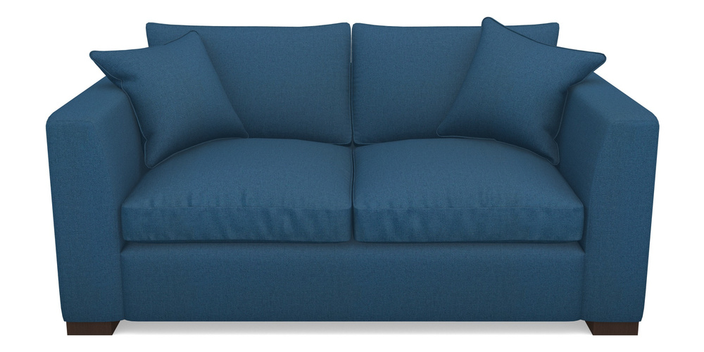 Product photograph of Wadenhoe Bespoke 2 5 Seater Sofas In Plain Linen Cotton - Royal Navy from Sofas and Stuff Limited