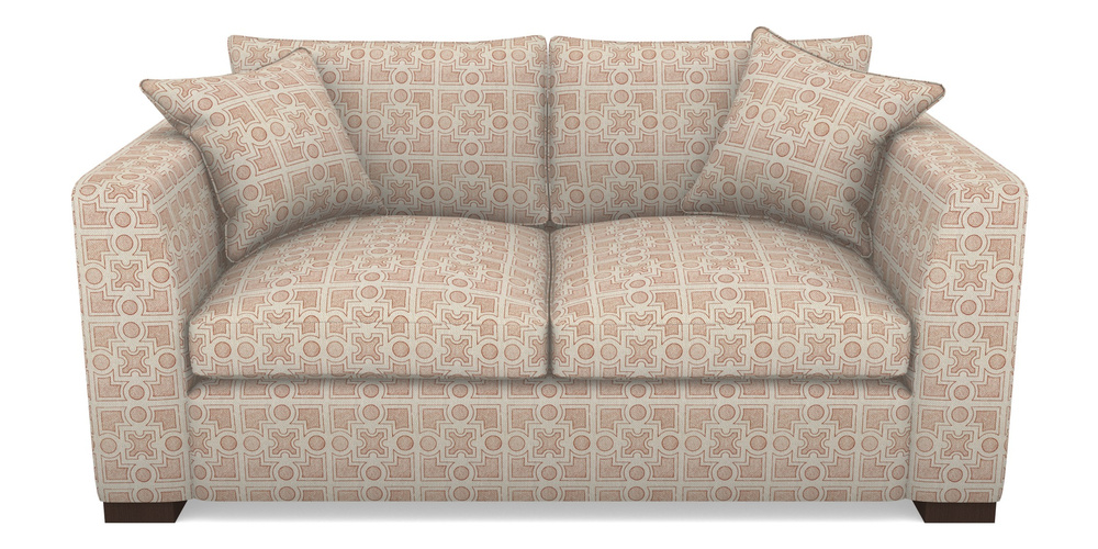 Product photograph of Wadenhoe Bespoke 2 5 Seater Sofas In Rhs Collection - Small Knot Garden Cotton Weave - Terracotta from Sofas and Stuff Limited