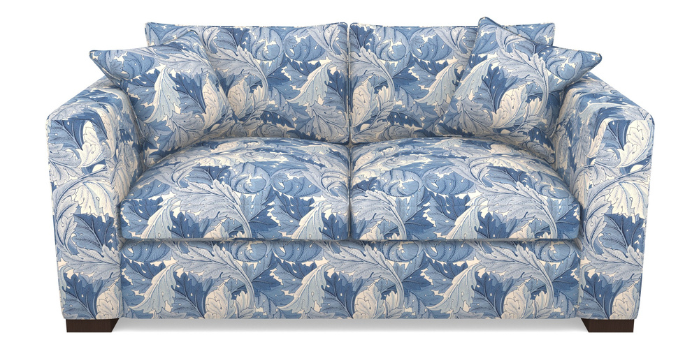 Product photograph of Wadenhoe Bespoke 2 5 Seater Sofas In William Morris Collection - Acanthus - Woad from Sofas and Stuff Limited