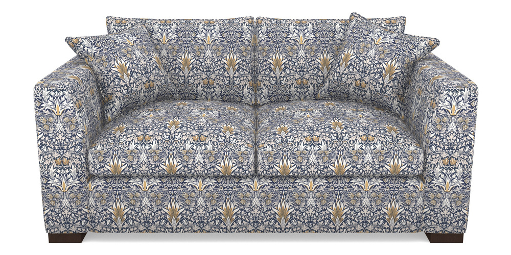 Product photograph of Wadenhoe Bespoke 2 5 Seater Sofas In William Morris Collection - Snakeshead - William Morris Collection - Snakehead Indigo Hemp from Sofas and Stuff Limited