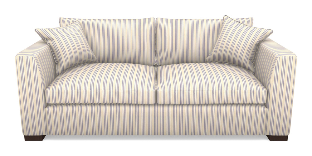 Product photograph of Wadenhoe Bespoke 4 Seater Sofas In Cloth 22 - Racing Stripes Ayr - Blueberry from Sofas and Stuff Limited