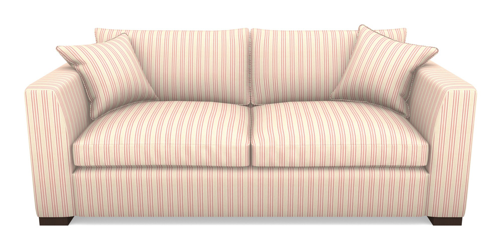 Product photograph of Wadenhoe Bespoke 4 Seater Sofas In Cloth 22 - Racing Stripes Ayr - Cherry from Sofas and Stuff Limited