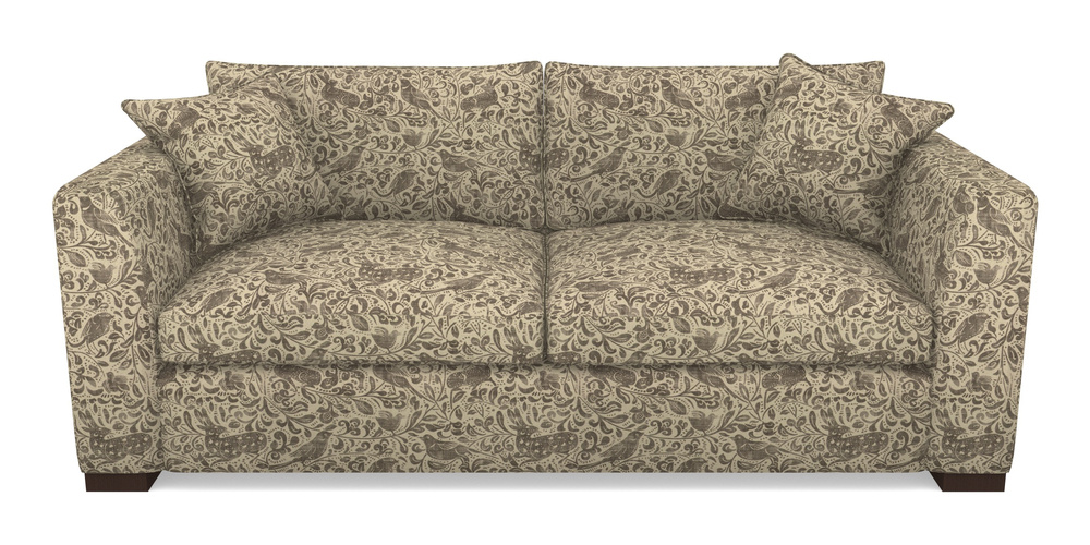 Product photograph of Wadenhoe Bespoke 4 Seater Sofas In V A Drawn From Nature Collection - Bird And Rabbit - Brown from Sofas and Stuff Limited