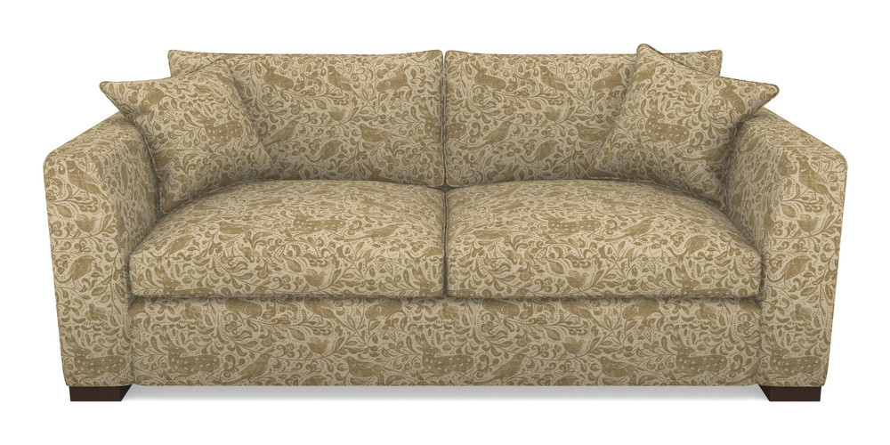 Product photograph of Wadenhoe Bespoke 4 Seater Sofas In V A Drawn From Nature Collection - Bird And Rabbit - Gold from Sofas and Stuff Limited