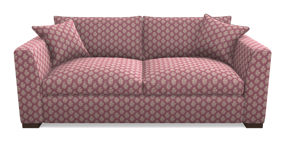 Product photograph of Wadenhoe Bespoke 4 Seater Sofas In Cloth 21 - Coral 1 - Cassis from Sofas and Stuff Limited