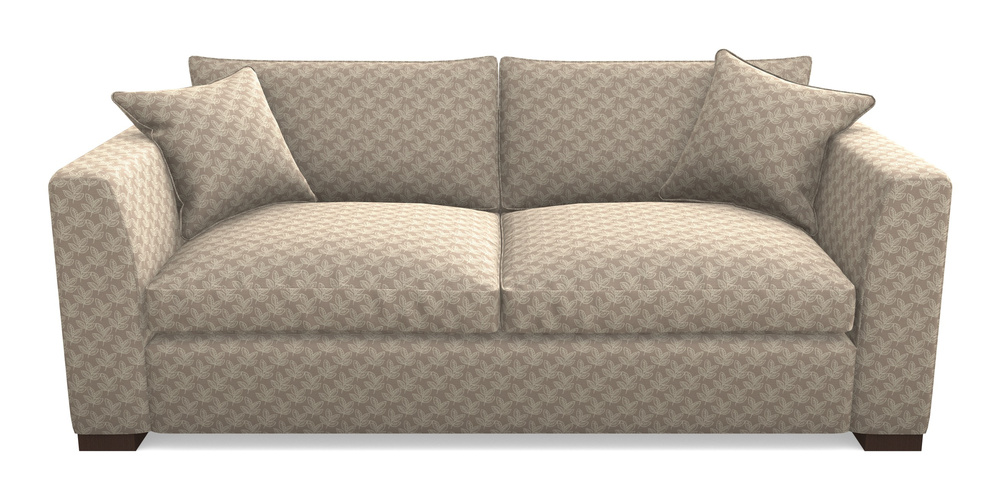 Product photograph of Wadenhoe Bespoke 4 Seater Sofas In Cloth 21 - Decorative Leaf - Beech from Sofas and Stuff Limited