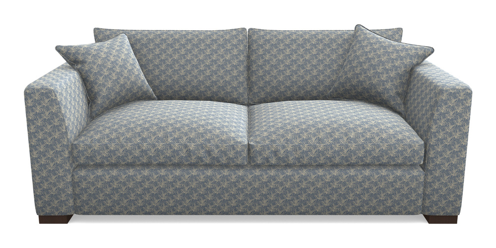 Product photograph of Wadenhoe Bespoke 4 Seater Sofas In Cloth 21 - Decorative Leaf - Bilberry from Sofas and Stuff Limited